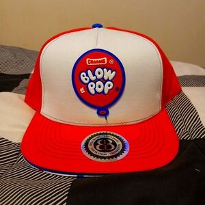 Charms Blow Pop Red and White Cap